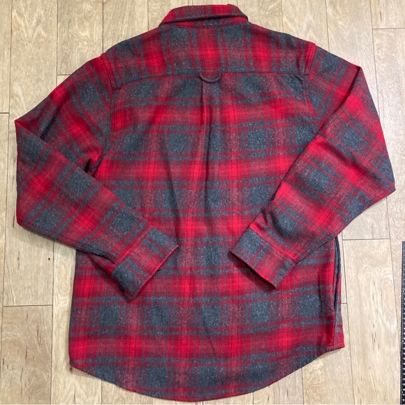 Orvis Heavy Thick Flannel Button-Up Shirt Plaid Long Sleeve Pockets Mens Medium - Picture 6 of 12